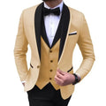 SHOWLU Men's British Style Slimming Wedding Tuxedo with a sleek silhouette, tailored Western suit for formal occasions.
