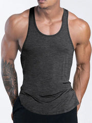 Men's Sports Fitness Tank Top Summer GYM Training Undershirt Running Basketball Quick Drying Breathable loose Tank Top men tops - SHOWLU FASHION STORE
