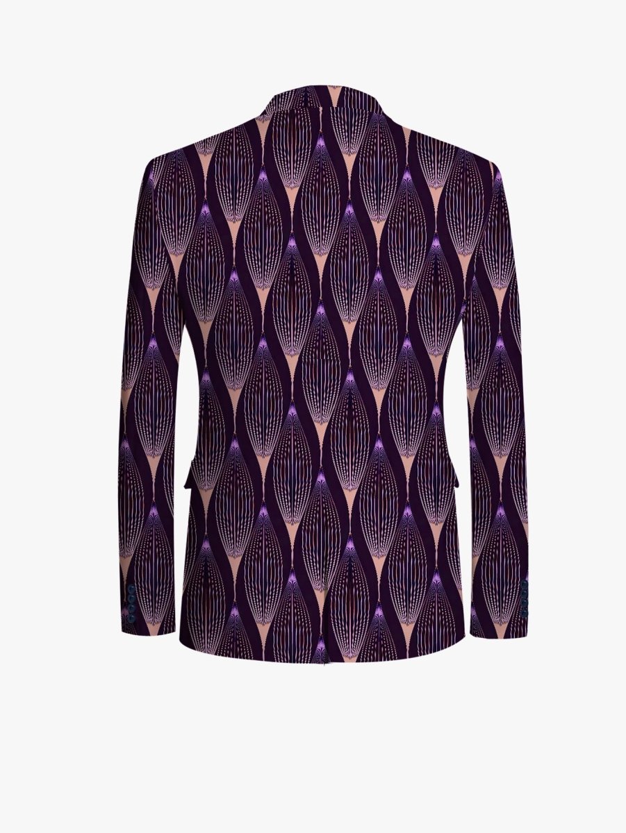 Showlu Fashion men's casual skinny fit suit with lapel jacket and matching pants, stylish and modern for everyday wear.