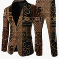 Men's casual skinny fit suit with lapel jacket and matching pants, stylish and modern fashion look by SHOWLU FASHION STORE.