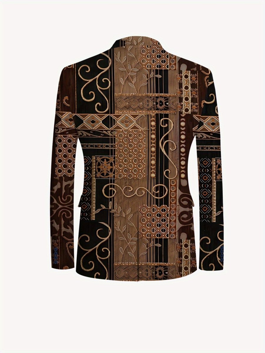 Men's casual skinny fit suit by SHOWLU FASHION, featuring a lapel jacket and matching pants, suitable for stylish occasions.