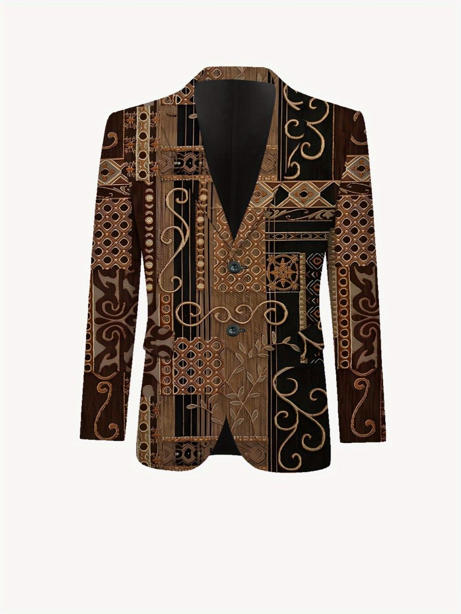 Men's casual skinny fit suit with lapel jacket and matching pants, stylish fashion by SHOWLU FASHION STORE.