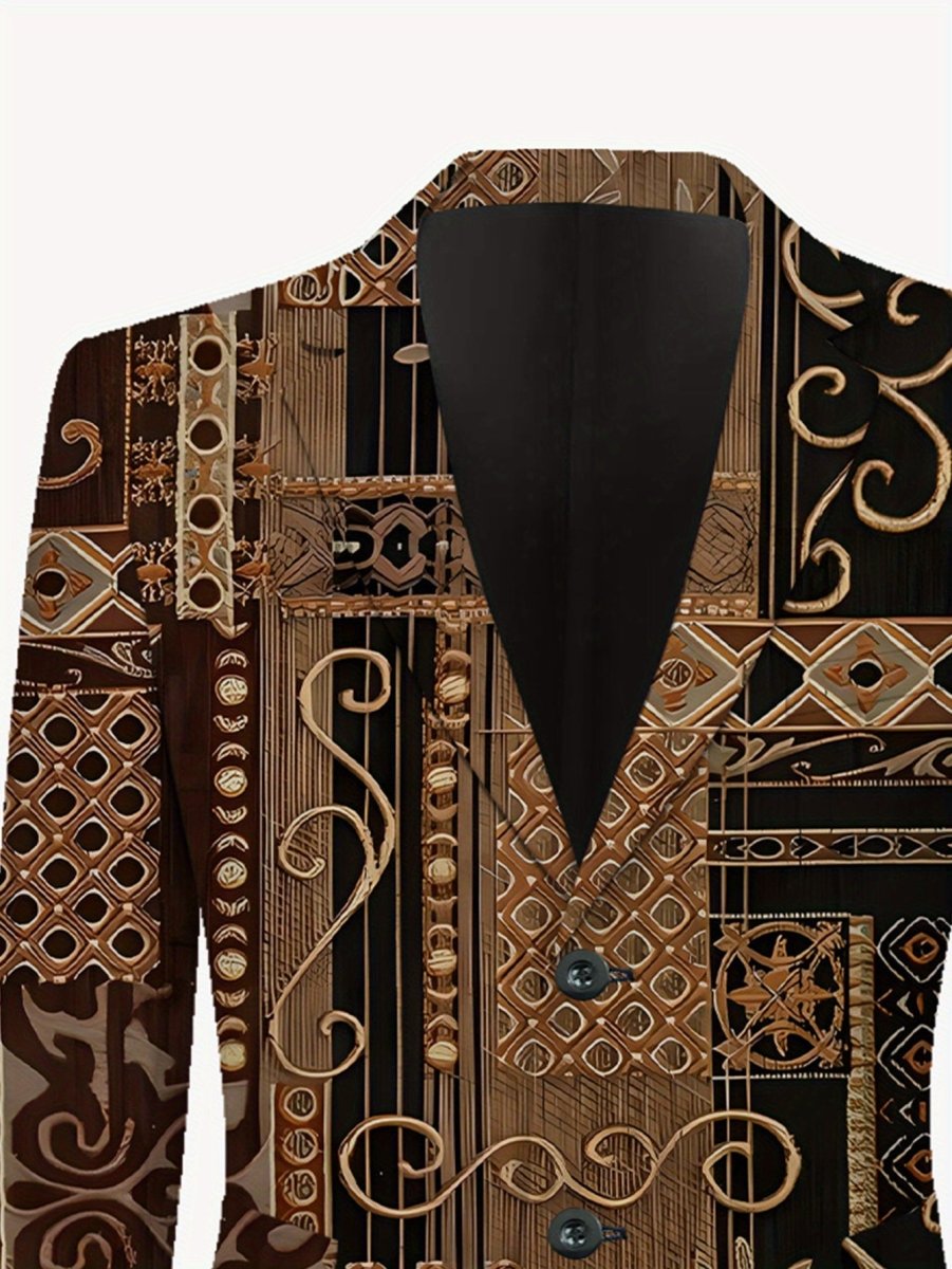 Men's casual skinny fit suit by SHOWLU FASHION, featuring a lapel jacket and matching pants, suitable for stylish everyday wear.