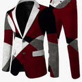 Men's skinny fit casual suit set by SHOWLU FASHION STORE, featuring a stylish 2-piece woven suit for a modern look.
