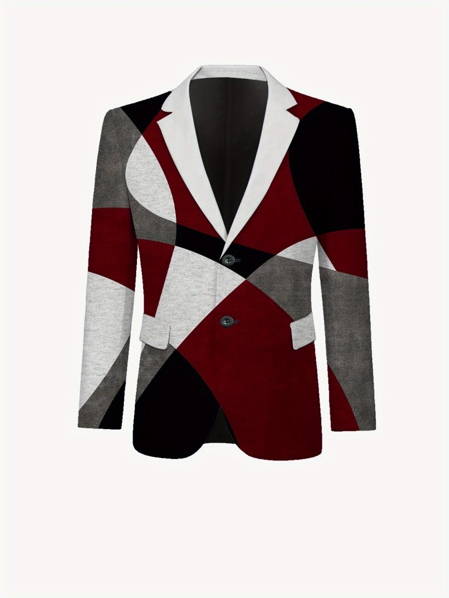 Men's skinny fit casual suit set by SHOWLU FASHION STORE, featuring a woven 2-piece stylish and comfortable outfit.
