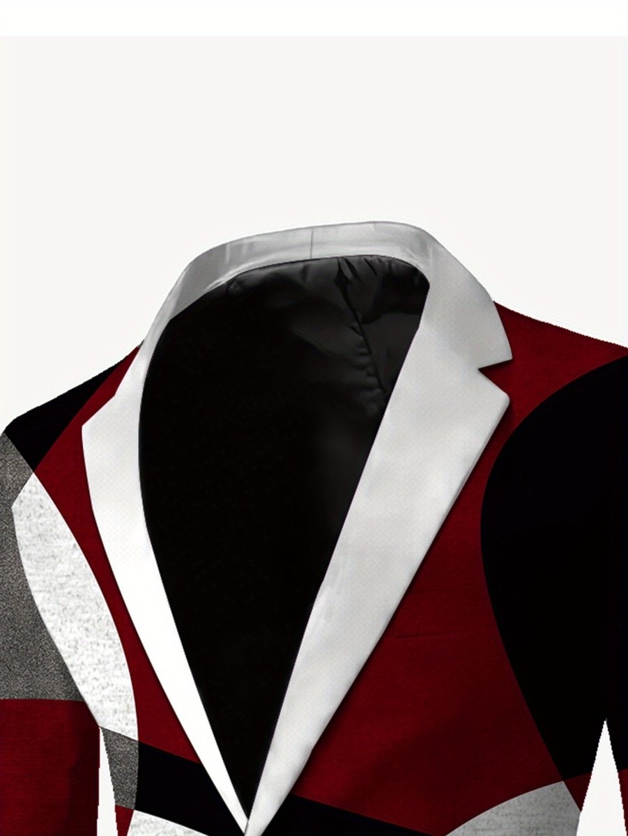 Men's skinny fit casual suit set by SHOWLU FASHION STORE, includes woven 2-piece suit with stylish, modern design.