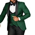 Slim fit men's tuxedo suit by SHOWLU FASHION STORE, three-piece set with tailored polyester for wedding and formal occasions.