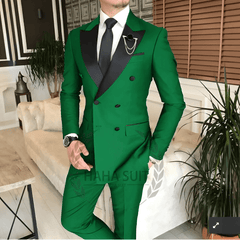 Men's Suit Tailored 2 - Piece Clothing Fashion Men's Wedding Groom Suits Best Man Dinner Engagement Tuxedo - SHOWLU FASHION STORE