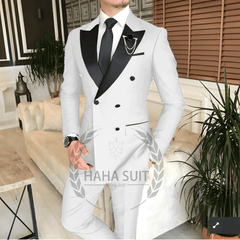 Men's Suit Tailored 2 - Piece Clothing Fashion Men's Wedding Groom Suits Best Man Dinner Engagement Tuxedo - SHOWLU FASHION STORE