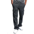 Men's straight fit joggers from Showlu Fashion, midweight polyester sweatpants with drawstring, multiple pockets, suitable for sports and streetwear.