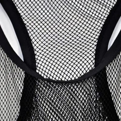 Men's mesh breathable tank top by Showlu, sleeveless fitness vest with a large mesh design, ideal for active and casual wear.