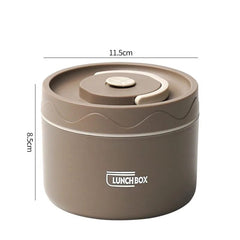 Microwavable Portable Insulated Food Container Lunch Box Stainless Steel Bento Box Insulated Leakproof Thermal Lunch Bag Set - SHOWLU FASHION STORE