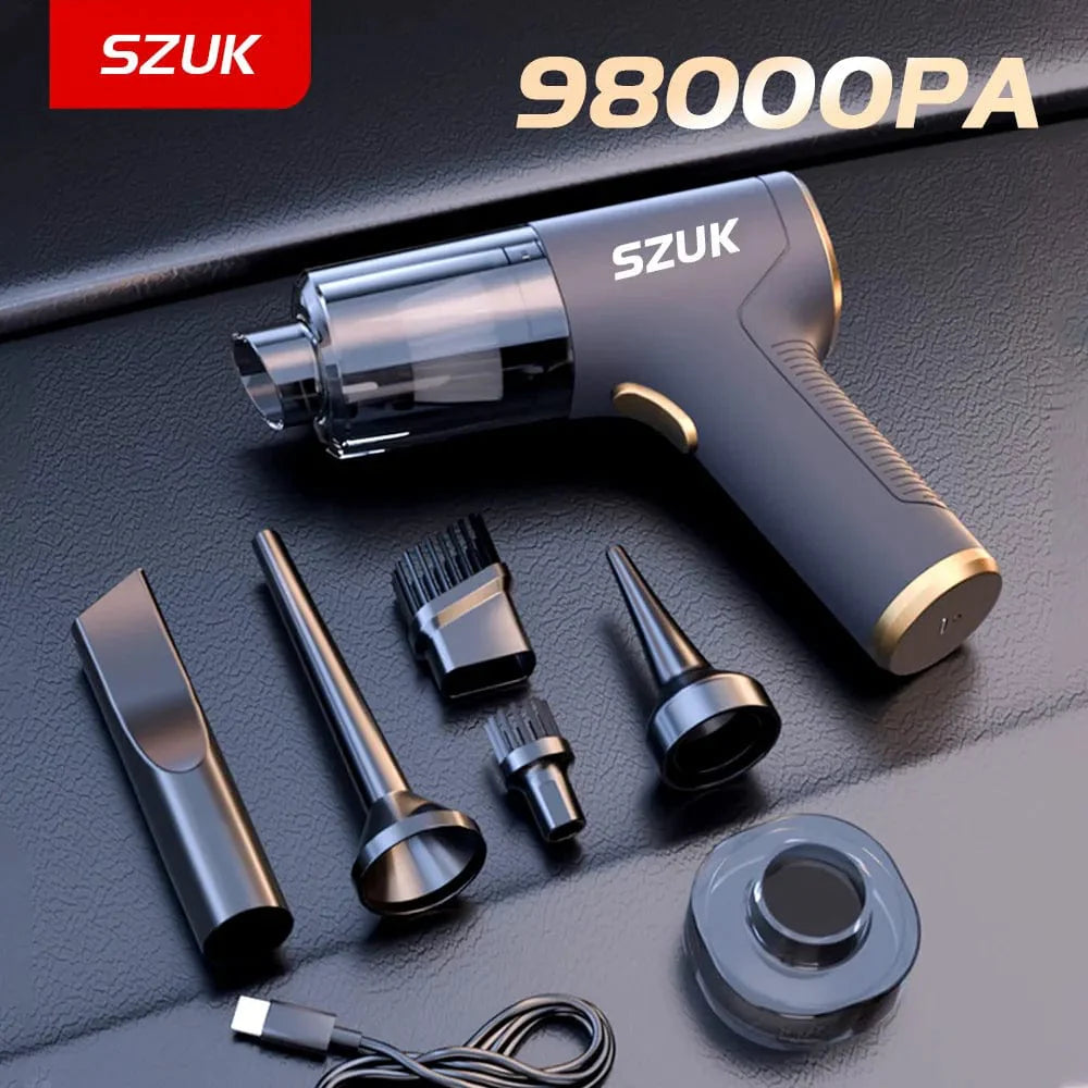 SZUK Mini Car Vacuum Cleaner by Showlu Fashion Store, portable wireless handheld device for car and home cleaning.