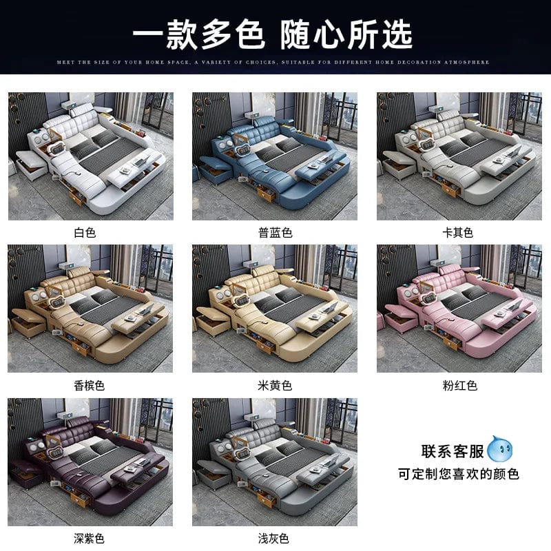 Modern design bedroom furniture bedroom sets bed frame multi - functional electric massage bed - SHOWLU FASHION STORE