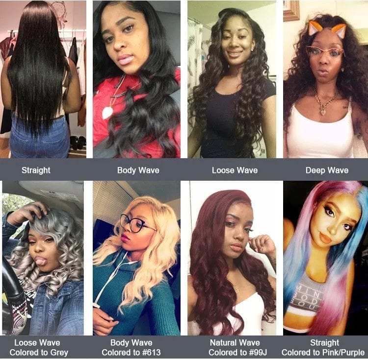 Mona Brazilian Virgin Hair bundles with closure, 10A raw mink human hair weave, cuticle aligned, natural Remy Brazilian hair extension