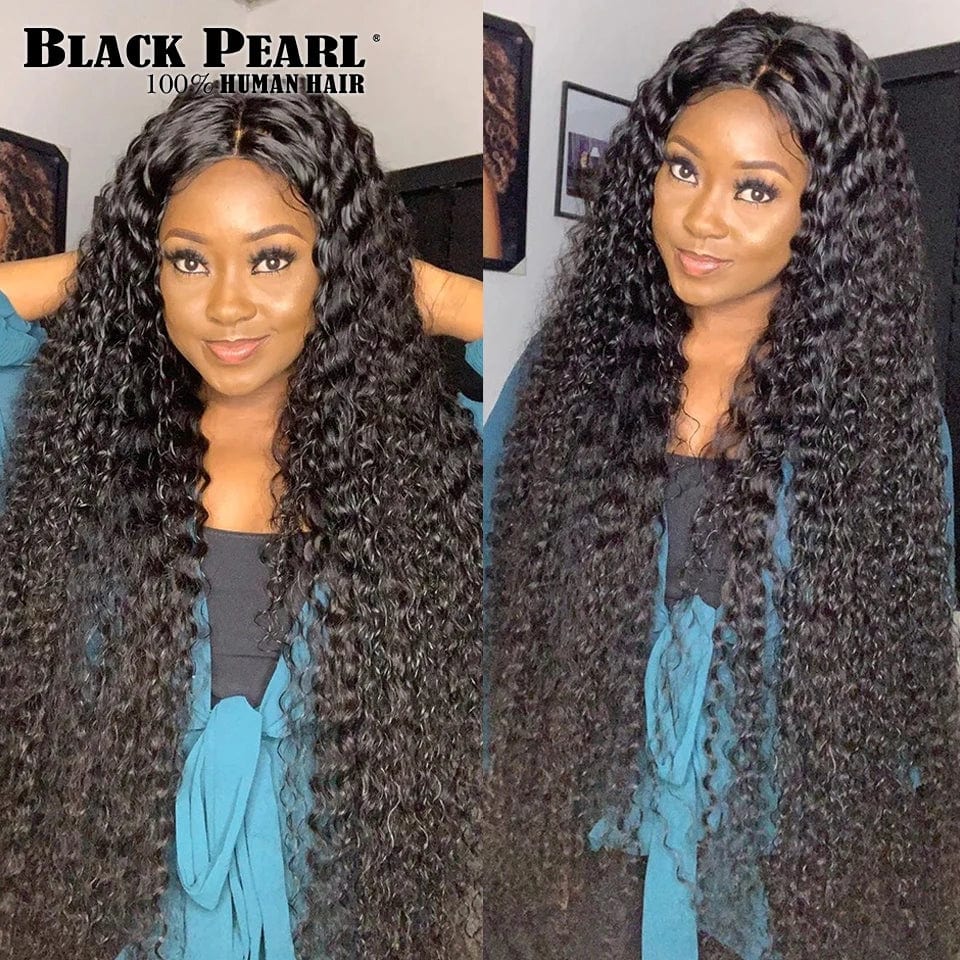 Black Pearl Mongolian Afro Kinky Curly Virgin Human Hair Weave Bundles, natural unprocessed curly hair extensions by SHOWLU FASHION STORE