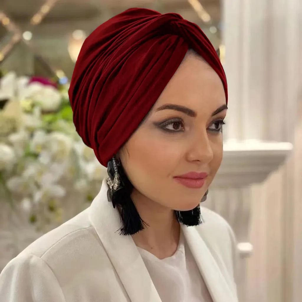 Motive Force Modal Silk Hijab Cap in black, shows soft Islamic jersey undercap with crinkle texture for modest Muslim women.