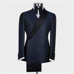 New Arrival Men Suits Slim Fit Fashion Notch and Shawl Lapel Blazer Set Chic Business Formal Party Office Wedding Tuxedo 2 Piece - SHOWLU FASHION STORE