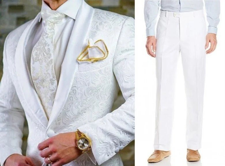 New Arrival Royal Blue Floral Men Suits For Wedding Latest Designs Groom Tuxedos Shawl Lapel Suit Men Groomsmen Best Man Blazer - SHOWLU FASHION STORE