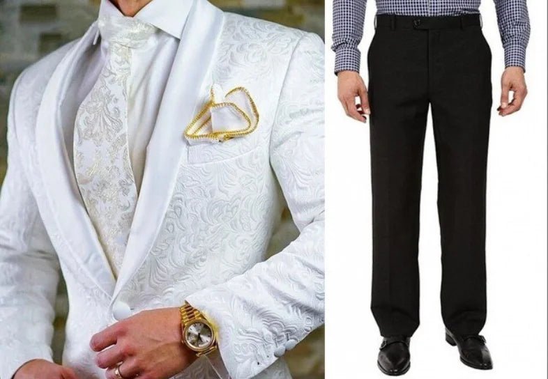 New Arrival Royal Blue Floral Men Suits For Wedding Latest Designs Groom Tuxedos Shawl Lapel Suit Men Groomsmen Best Man Blazer - SHOWLU FASHION STORE