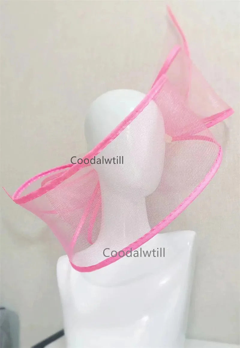 Showlu Black Pillbox Hat for women, elegant wedding fascinator with hair clip and headpiece for church or party.