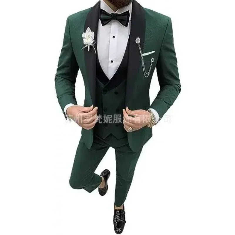 New Business Casual Plus Men's Suit Host Banquet Suit Best Man Groom Dress Trajes Elegante Para Hombres Costume Homme - SHOWLU FASHION STORE
