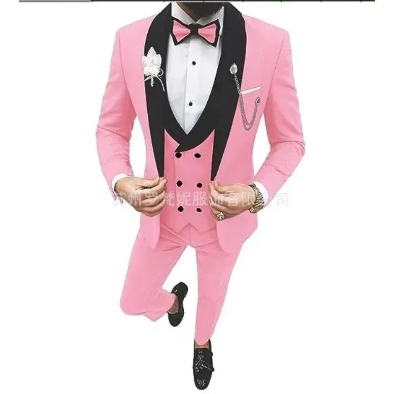 New Business Casual Plus Men's Suit Host Banquet Suit Best Man Groom Dress Trajes Elegante Para Hombres Costume Homme - SHOWLU FASHION STORE