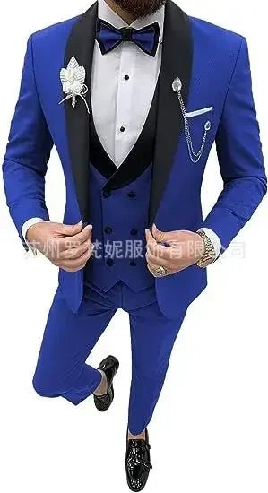 New Business Casual Plus Men's Suit Host Banquet Suit Best Man Groom Dress Trajes Elegante Para Hombres Costume Homme - SHOWLU FASHION STORE