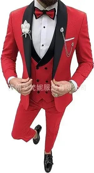 New Business Casual Plus Men's Suit Host Banquet Suit Best Man Groom Dress Trajes Elegante Para Hombres Costume Homme - SHOWLU FASHION STORE