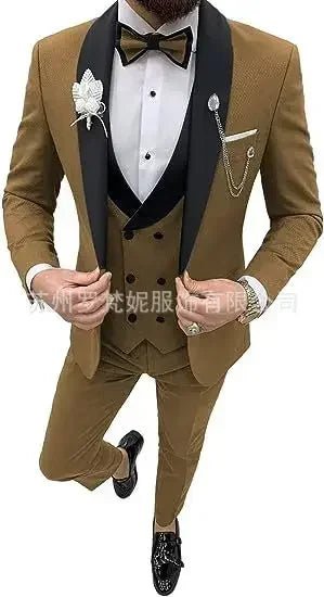New Business Casual Plus Men's Suit Host Banquet Suit Best Man Groom Dress Trajes Elegante Para Hombres Costume Homme - SHOWLU FASHION STORE