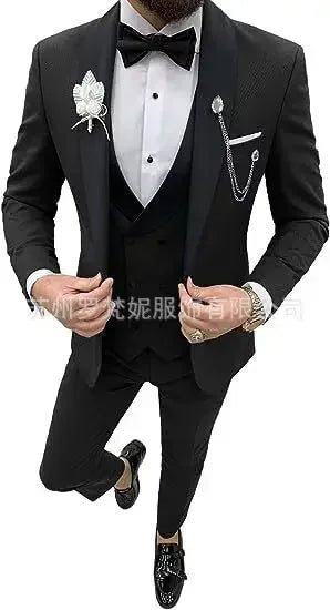 New Business Casual Plus Men's Suit Host Banquet Suit Best Man Groom Dress Trajes Elegante Para Hombres Costume Homme - SHOWLU FASHION STORE