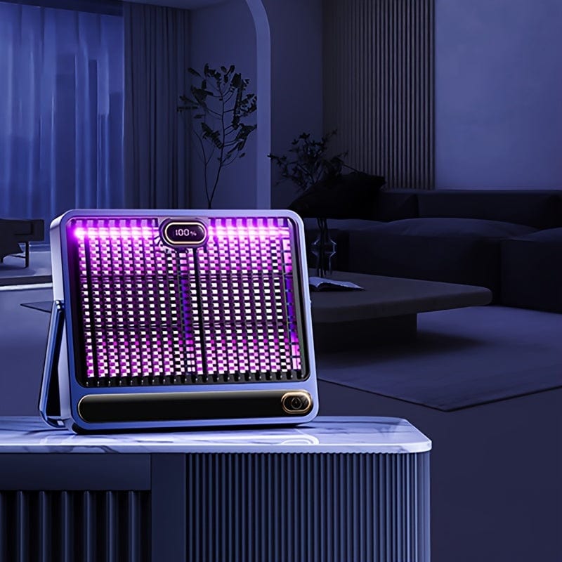 Showlu Electric Mosquito Killer Lamp, USB rechargeable insect zapper with built-in battery, ideal for outdoor picnics and home use.