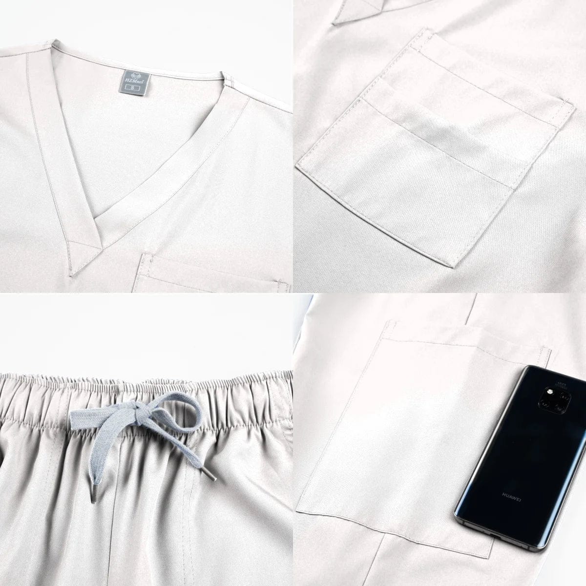 Unisex medical scrub set by MERTRAW, featuring a polyester spandex nurse uniform with sweatshirt top and pants, suitable for healthcare workers.