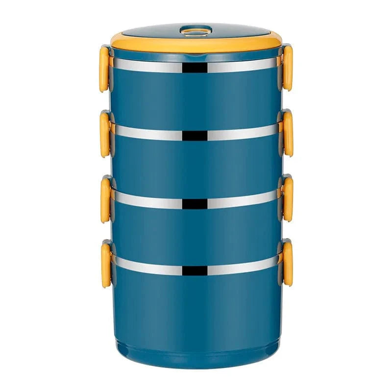 Showlu stainless steel thermal lunch box set with insulated bag for hot food, portable and durable for adult use.