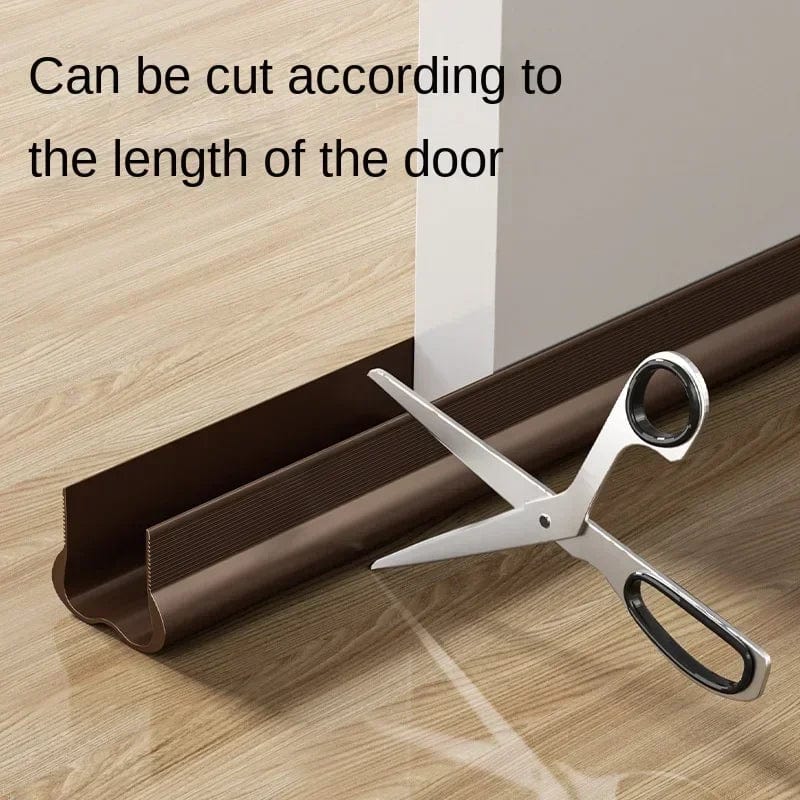 SHOWLU Leather Door Draft Stopper, soundproof bottom sealing strip for doors, flexible weatherstrip and draft guard.