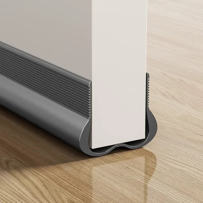 SHOWLU Leather Door Draft Stopper, flexible bottom sealing strip with soundproof gasket for door insulation and weather protection.
