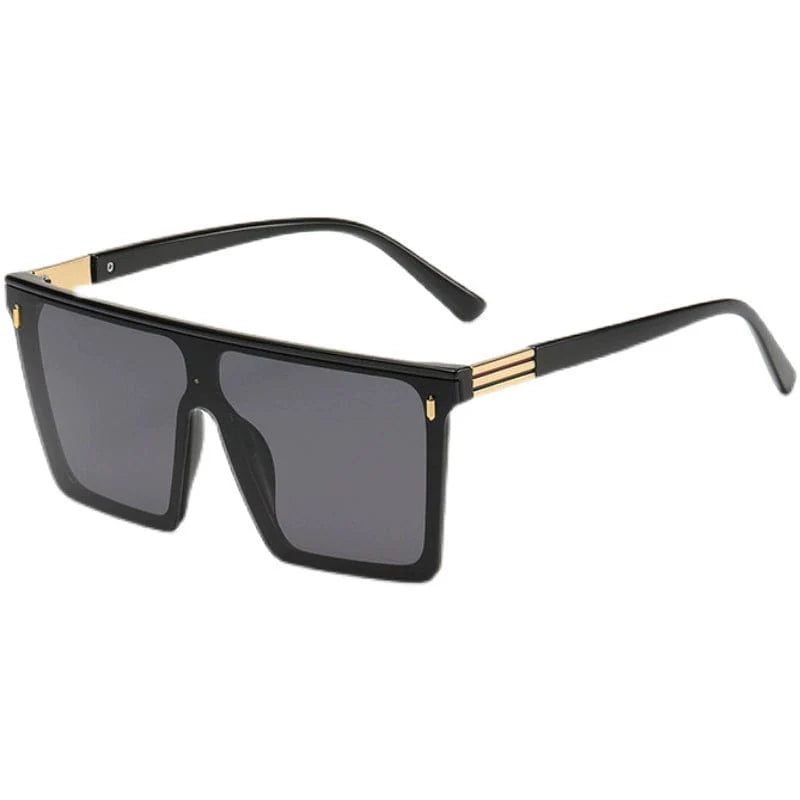Poe Mo Retro Square Windproof Sunglasses by Showlu Fashion, large rim, UV protection, trendy net red design, men's stylish eyewear