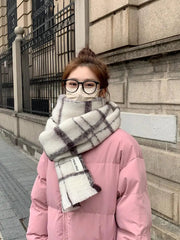 New Winter Cashmere Scarf for Women Warm Shawl and Wraps Thick Blanket Foulard Fashionable Neckerchief Bandana Pashmina T708 - SHOWLU FASHION STORE