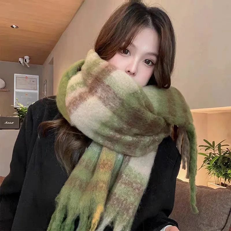 New Winter Cashmere Scarf for Women Warm Shawl and Wraps Thick Blanket Foulard Fashionable Neckerchief Bandana Pashmina T708 - SHOWLU FASHION STORE