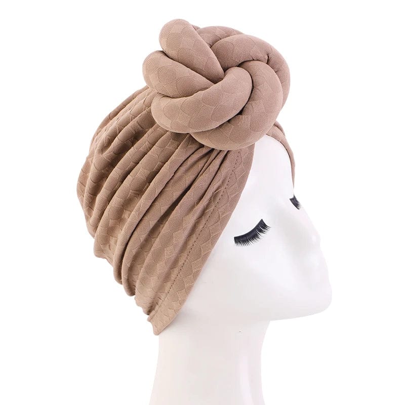 Showlu Fashion Women's 3D Flower Turban Hat with soft beanie headscarf, ideal for chemo, wedding, or party headwear.