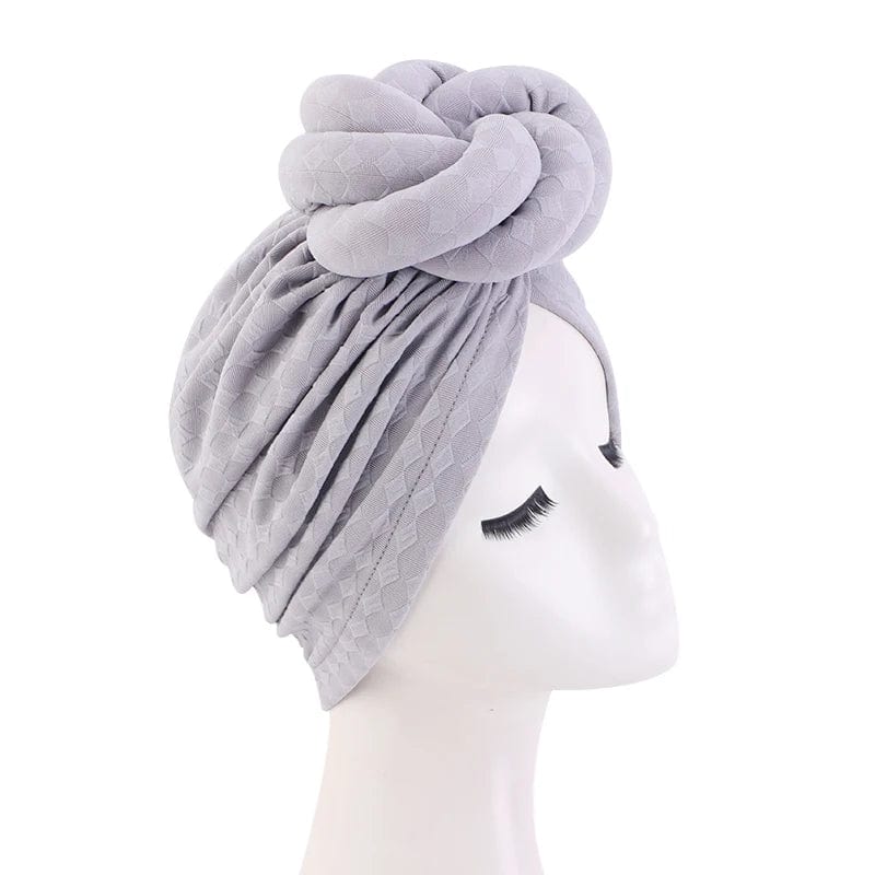 Showlu Fashion Women's 3D Flower Turban Hat with soft beanie style headscarf, perfect for chemo, weddings, or casual wear.