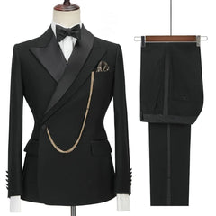 New Yellow Men Suits Latest Design Lapel One Button Casual Slim Male Suit Business Wedding Groom Elegant 2 Piece Blazer Pants - SHOWLU FASHION STORE