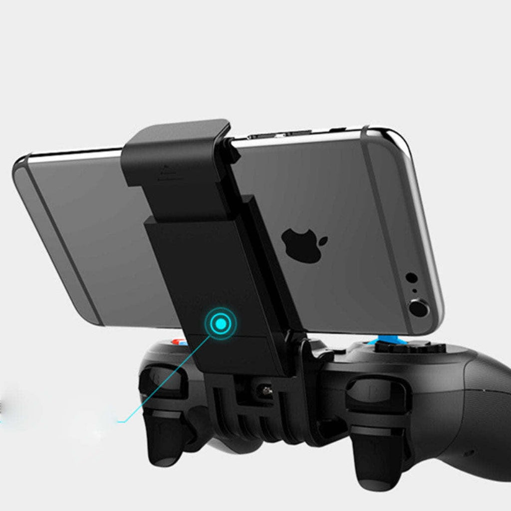 Doba wireless Bluetooth game controller with ergonomic design for iOS and Android devices, featuring dual joysticks and responsive buttons.
