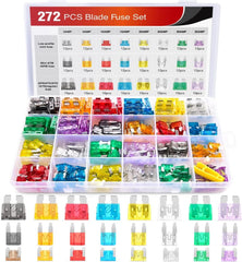 Nilight - 50019R 272pcs Standard & Mini & Low Profile Mini Blade Fuse Assortment, 2A 5A 10A 15A 20A 25A 30A 35A Replacement Fuses for Car Boat Truck SUV Automotive - SHOWLU FASHION STORE