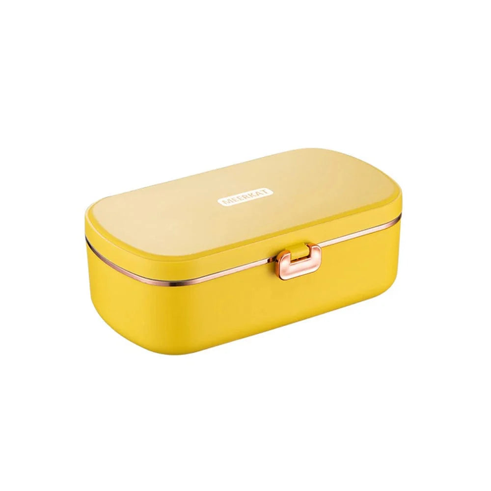 Showlu Portable Electric Lunch Box with 1.5L stainless steel food warmer, ideal for office meals and on-the-go heating.