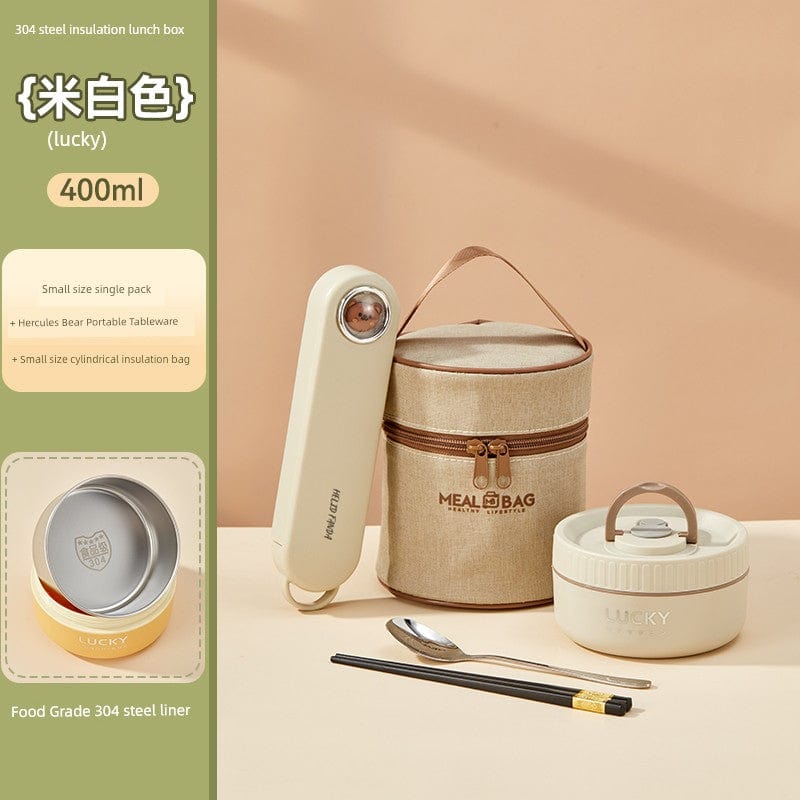 Showlu Fashion Store Worthbuy 316 stainless steel insulated lunch box for office use, microwave safe and durable for daily meals.