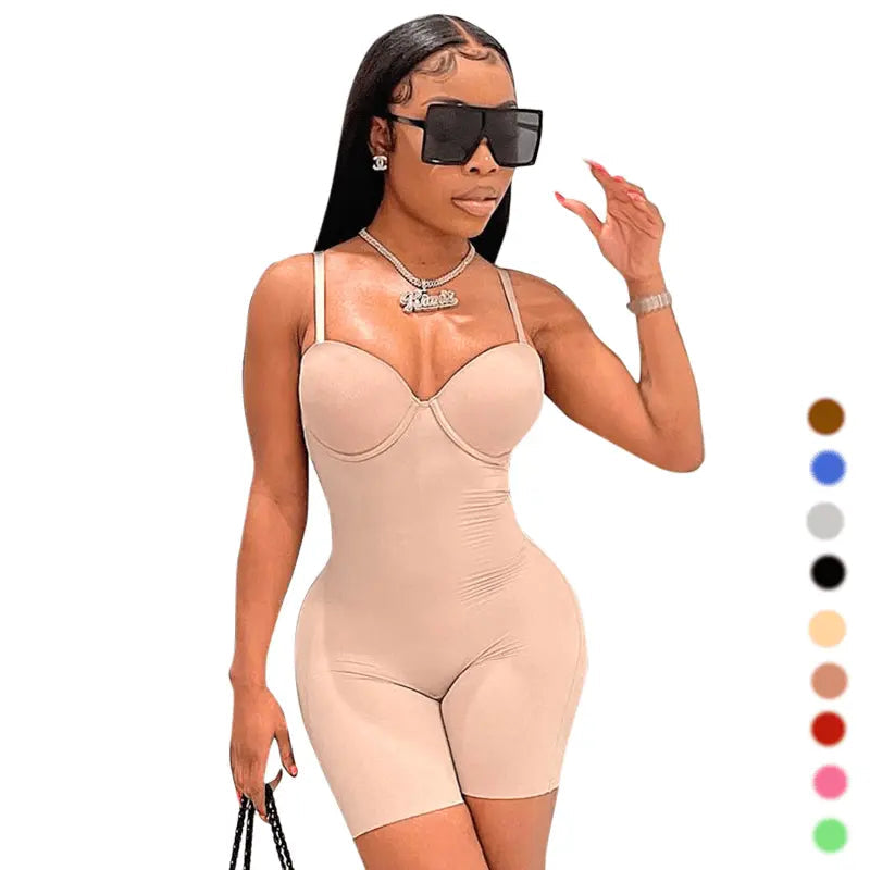 Blue ribbed knitted spandex one-piece bodycon bodysuit for women, ideal for party and clubwear by Showlu Fashion Store