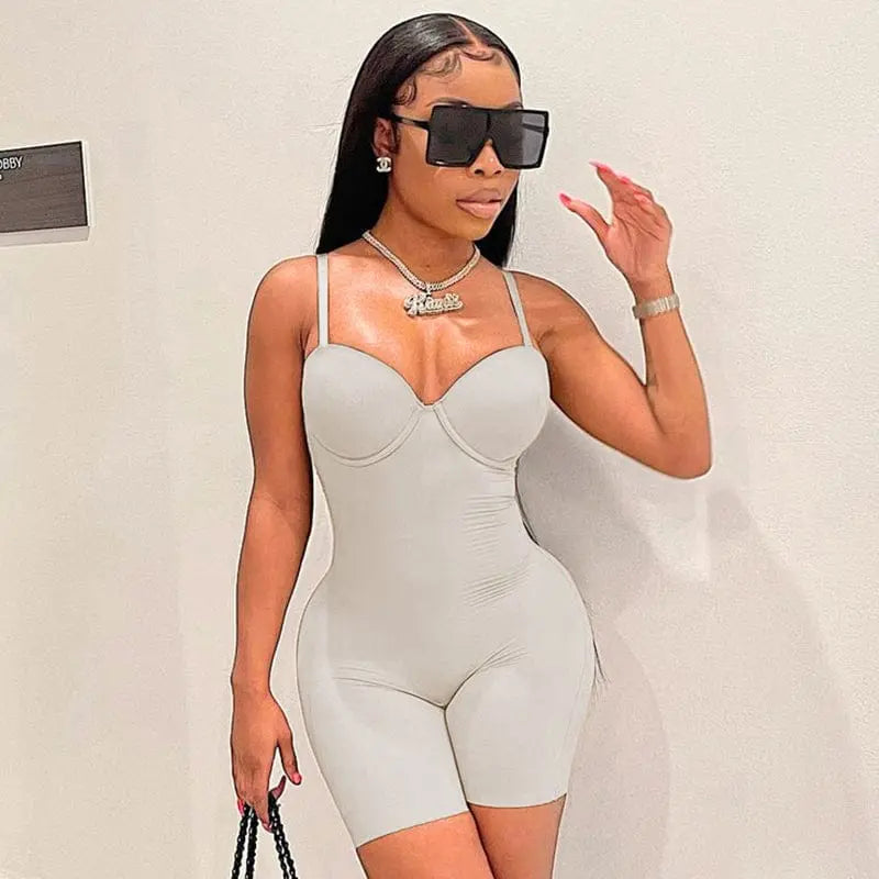 Blue ribbed knitted spandex one-piece bodycon bodysuit for women, perfect for parties and clubwear, from Showlu Fashion Store.