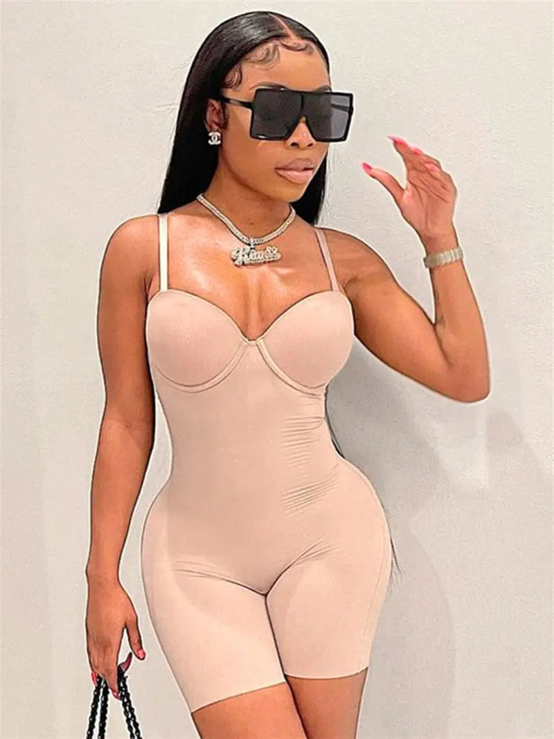 Blue ribbed knitted spandex one-piece bodycon bodysuit for women, perfect for parties or clubwear, by Showlu Fashion Store.
