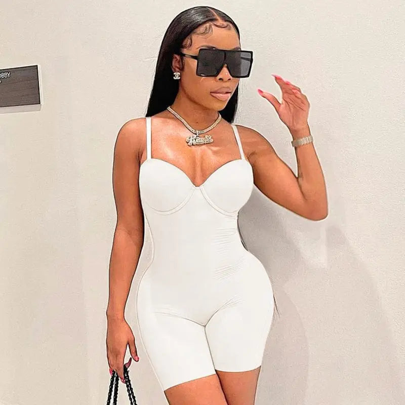 Blue ribbed knitted spandex one-piece bodycon bodysuit for women, stylish party and clubwear from Showlu Fashion Store.